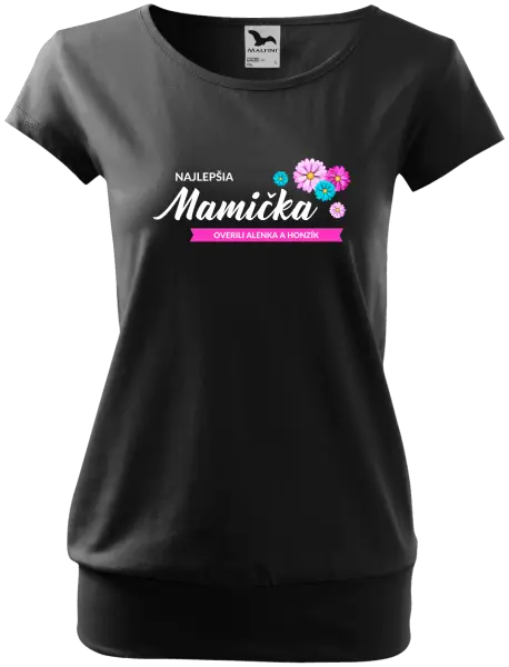 Dámske tričko Najlepšia mamička s menami detí