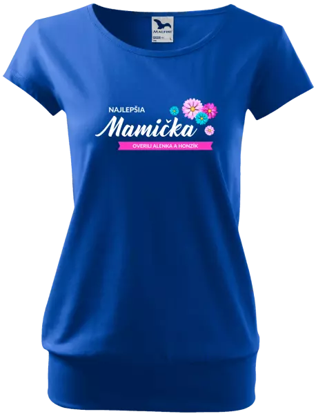 Dámske tričko Najlepšia mamička s menami detí