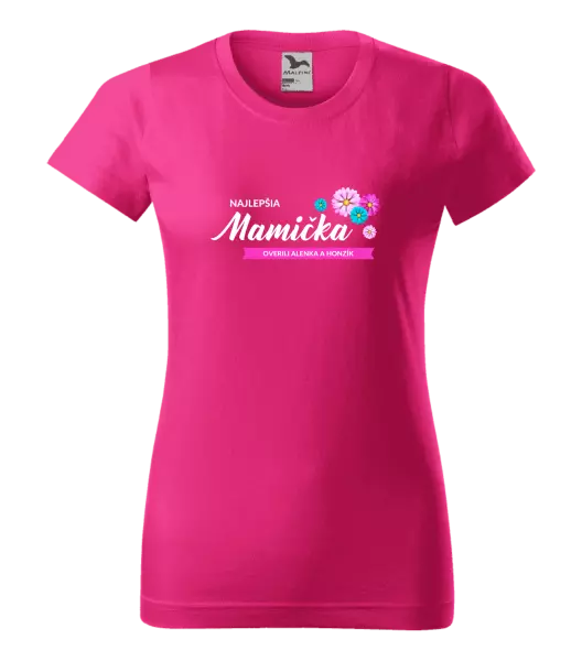 Dámske tričko Najlepšia mamička s menami detí