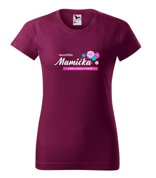 Dámske tričko Najlepšia mamička s menami detí