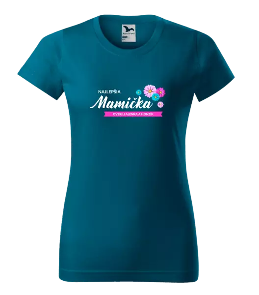 Dámske tričko Najlepšia mamička s menami detí