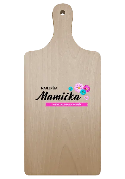 Doštička Najlepšia mamička s menami detí