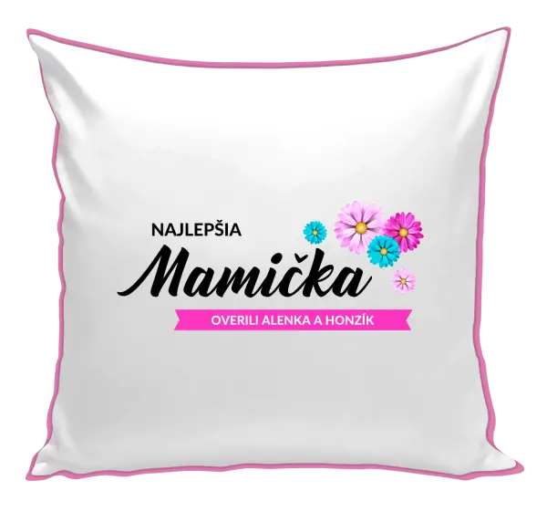 Vankúš Najlepšia mamička s menami detí