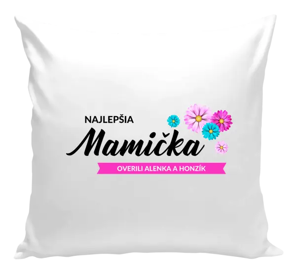 Vankúš Najlepšia mamička s menami detí