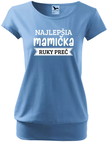 Dámske tričko Najlepšia mamička, ruky preč