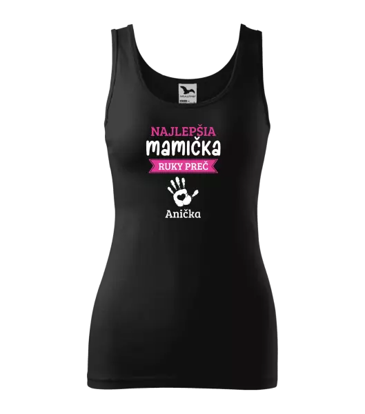 Dámske tielko Najlepšia mamička, ruky preč - 1 dítě 