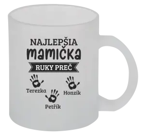 Hrnček Najlepšia mamička, ruky preč - 3 deti