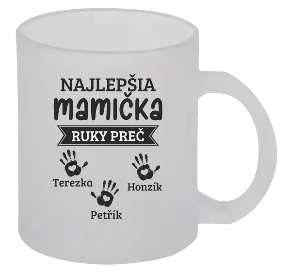 Hrnček Najlepšia mamička, ruky preč - 3 deti