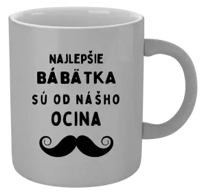 Hrnček metalický Najlepšie bábätka sú od nášho ocina