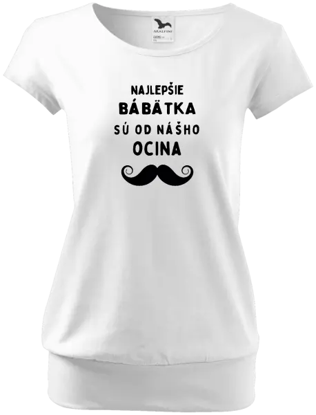 Tehotenské tričko Najlepšie bábätka sú od nášho ocina