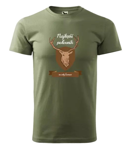 Pánske tričko Najlepší poľovník na celej... 