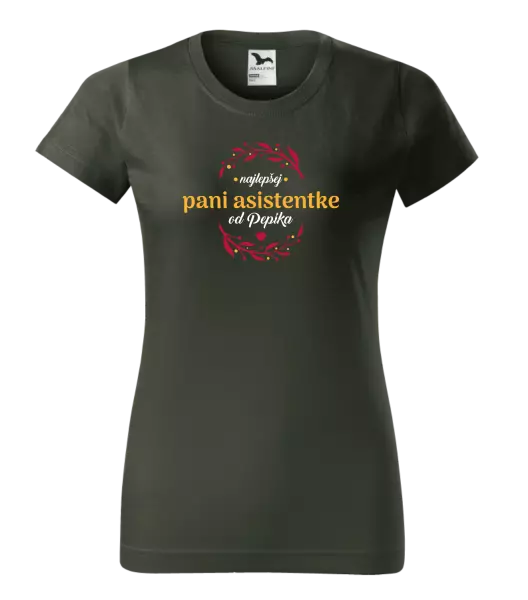 Dámske tričko Najlepšej pani asistentke od Meno
