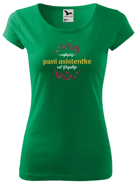 Dámske tričko Najlepšej pani asistentke od Meno