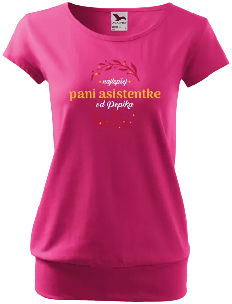 Dámske tričko Najlepšej pani asistentke od Meno