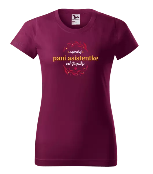 Dámske tričko Najlepšej pani asistentke od Meno