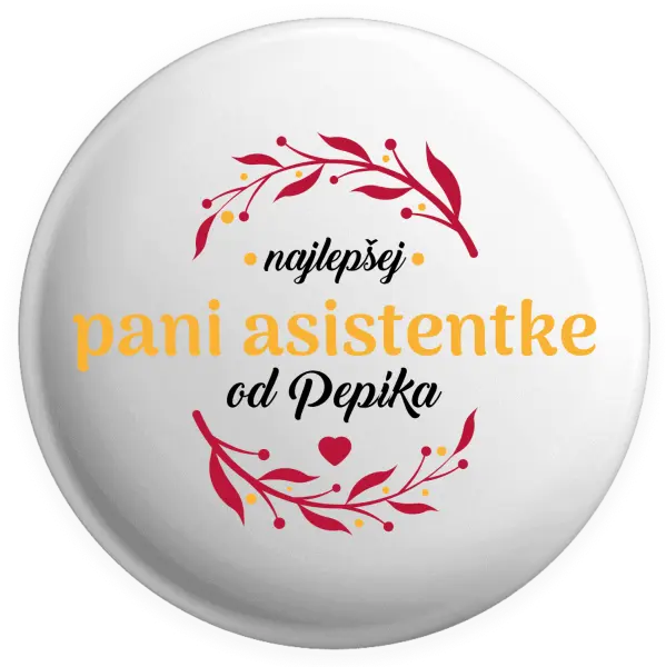 Placka Najlepšej pani asistentke od Meno