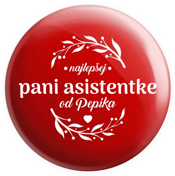 Placka Najlepšej pani asistentke od Meno