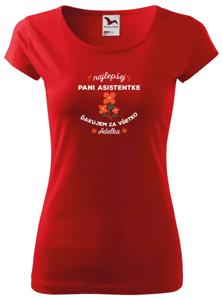 Dámske tričko Najlepšej pani asistentke