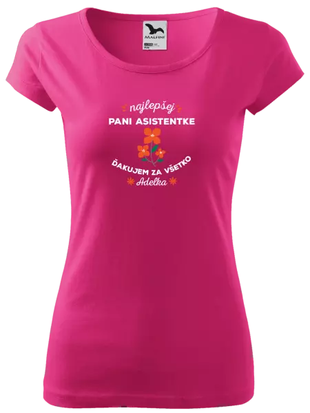 Dámske tričko Najlepšej pani asistentke