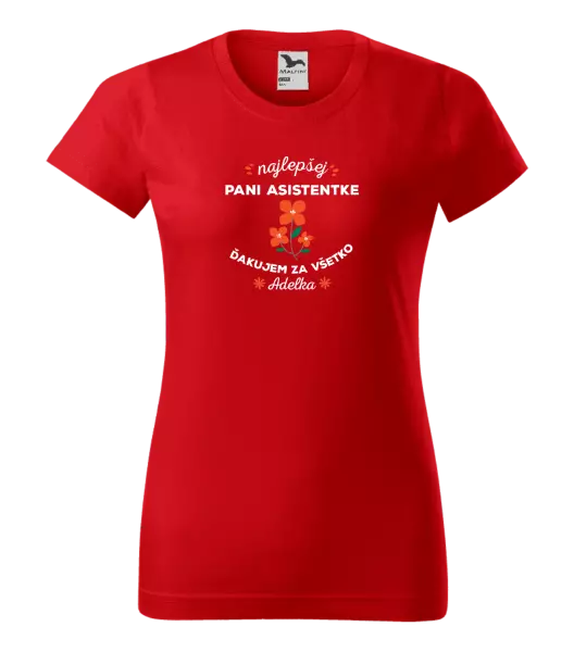 Dámske tričko Najlepšej pani asistentke