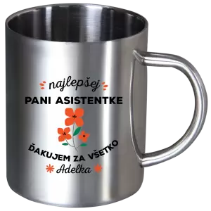 Nerezový hrnček Najlepšej pani asistentke