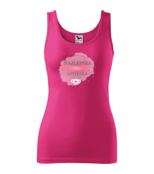 Dámske tielko Najlepšia pani učiteľka pod slnkom