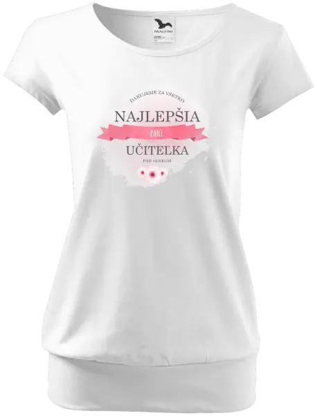 Dámske tričko Najlepšia pani učiteľka pod slnkom