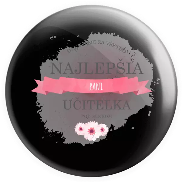 Placka Najlepšia pani učiteľka pod slnkom