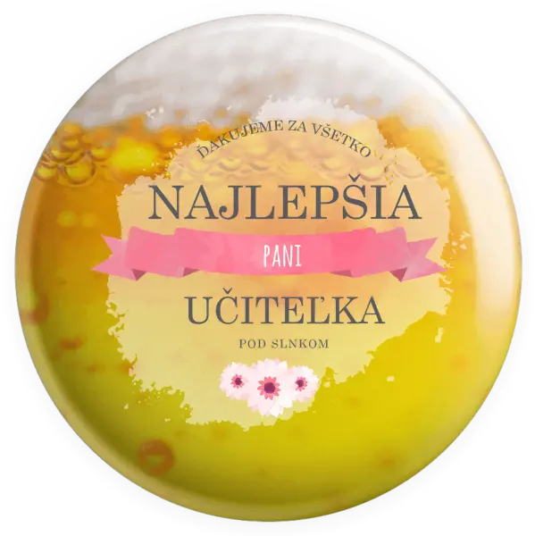 Placka Najlepšia pani učiteľka pod slnkom