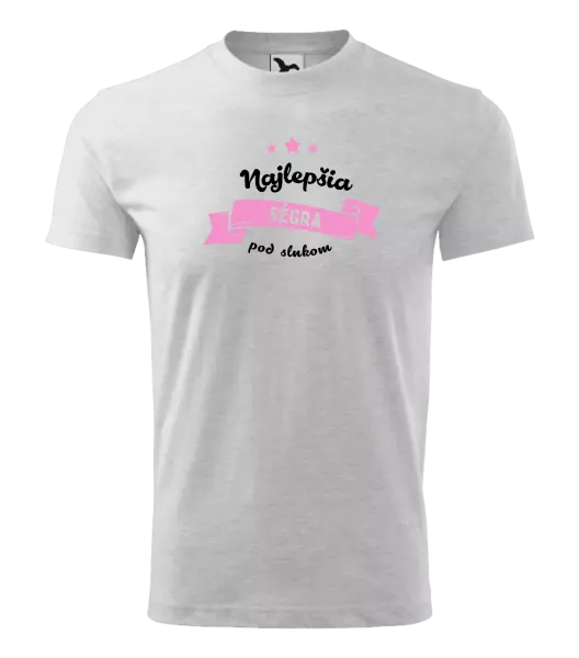 Detské tričko Najlepšia ségra pod slnkom