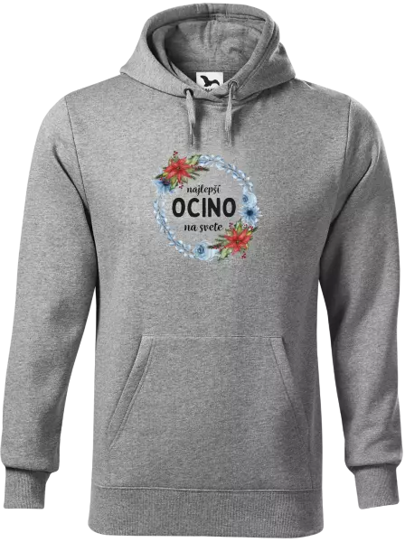 Pánska mikina Najlepší ocino na svete, venček