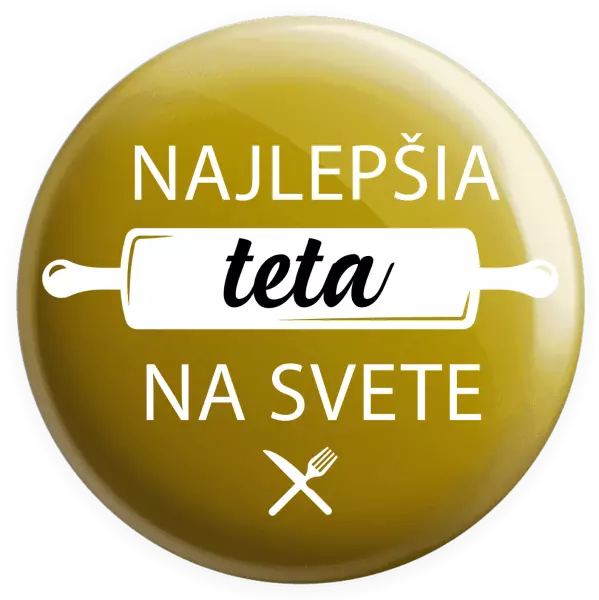 Placka Najlepšia tete na svete-valček