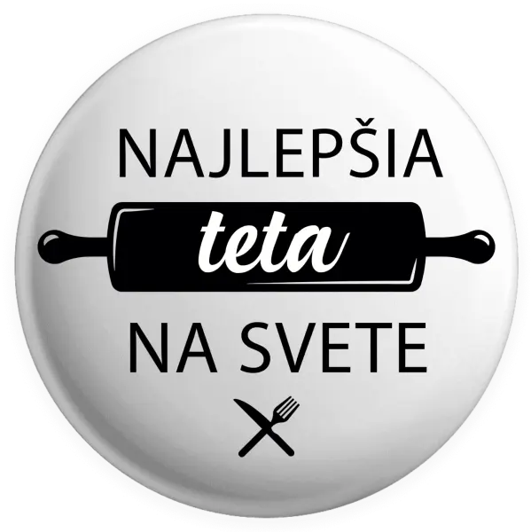 Placka Najlepšia tete na svete-valček