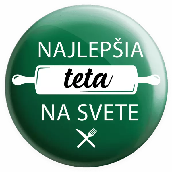 Placka Najlepšia tete na svete-valček