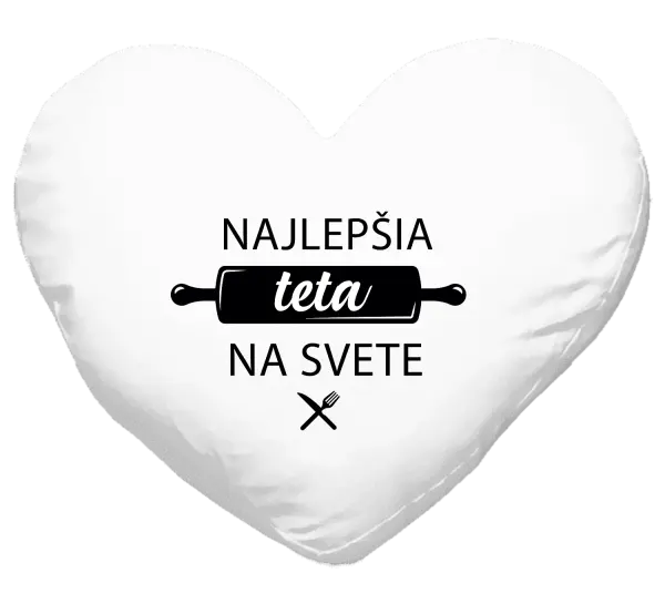 Vankúš Najlepšia tete na svete-valček