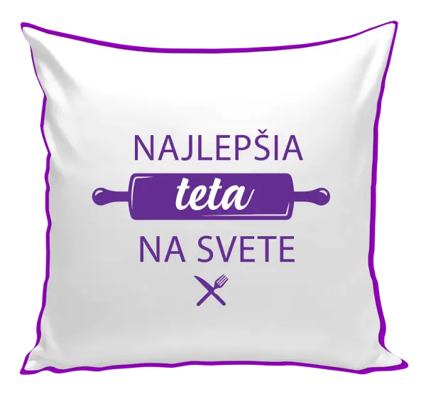 Vankúš Najlepšia tete na svete-valček