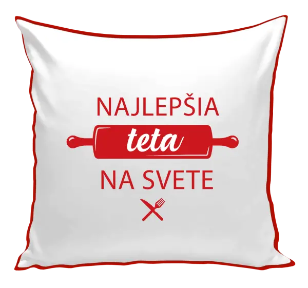 Vankúš Najlepšia tete na svete-valček