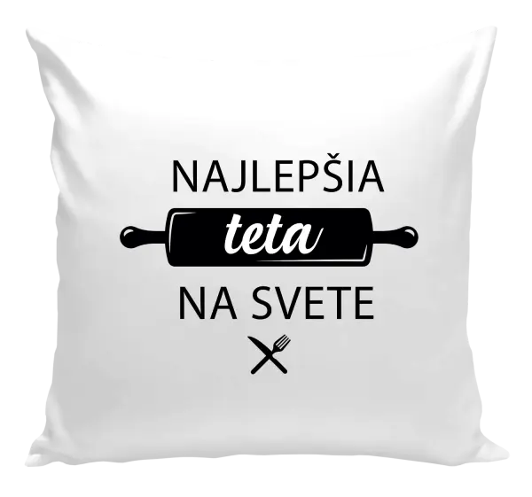 Vankúš Najlepšia tete na svete-valček
