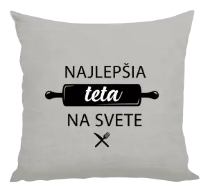 Vankúš Najlepšia tete na svete-valček