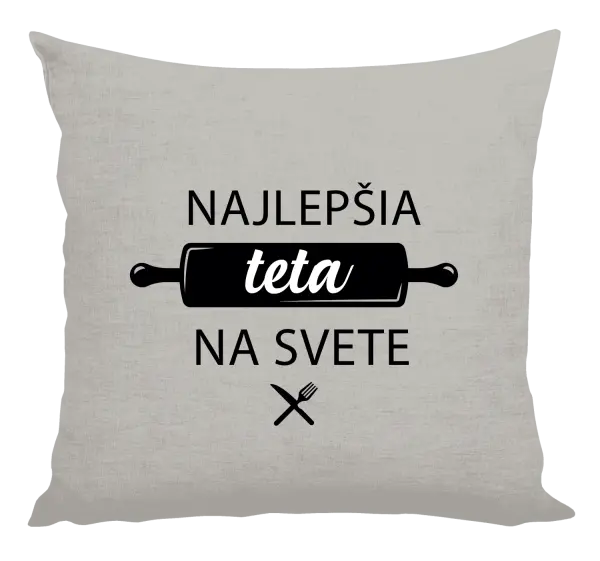 Vankúš Najlepšia tete na svete-valček