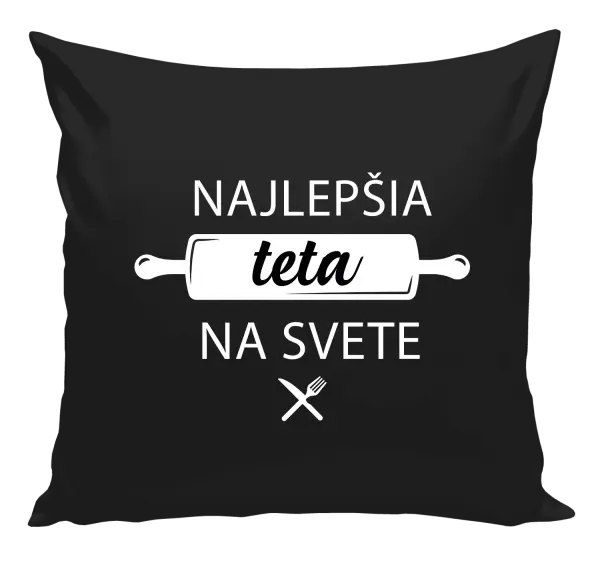 Vankúš Najlepšia tete na svete-valček