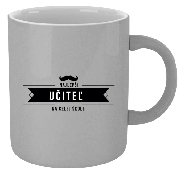 Hrnček metalický Najlepší učiteľ na celej škole