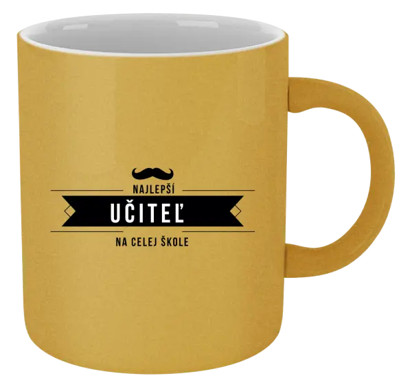 Hrnček metalický Najlepší učiteľ na celej škole