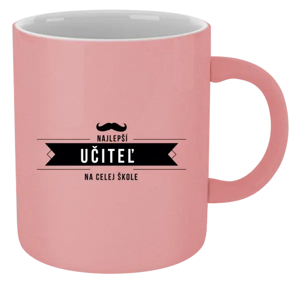 Hrnček metalický Najlepší učiteľ na celej škole
