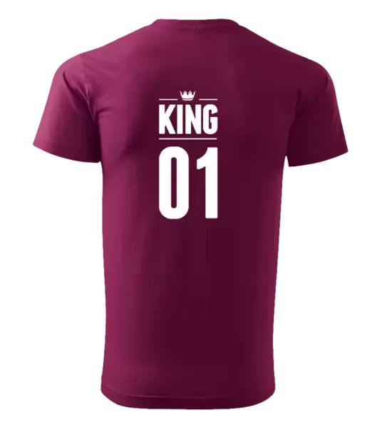 Pánské tričko King s vlastním číslem