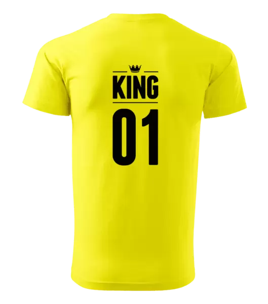 Pánské tričko King s vlastním číslem