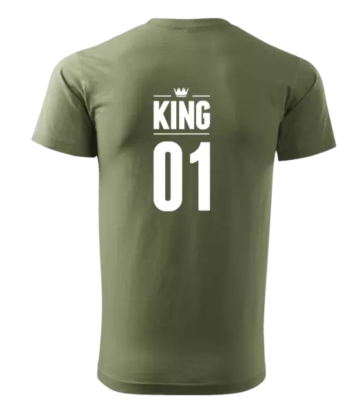 Pánské tričko King s vlastním číslem