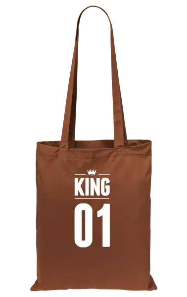 Látková taška King s vlastním číslem