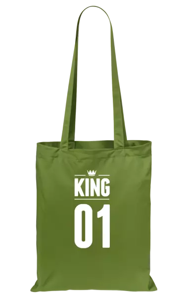 Látková taška King s vlastním číslem