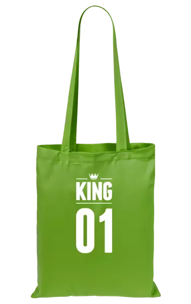 Látková taška King s vlastním číslem